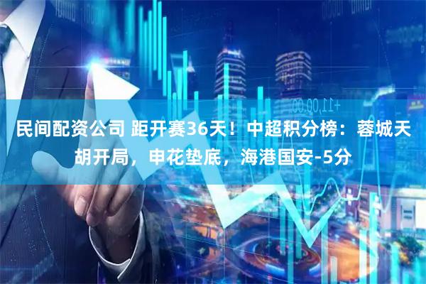 民间配资公司 距开赛36天！中超积分榜：蓉城天胡开局，申花垫底，海港国安-5分